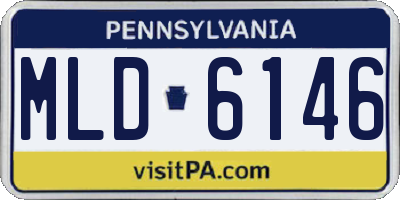 PA license plate MLD6146