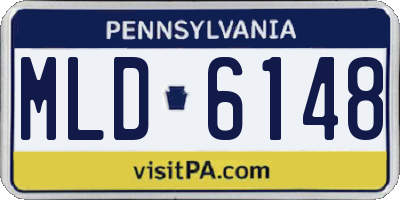 PA license plate MLD6148
