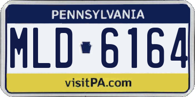 PA license plate MLD6164