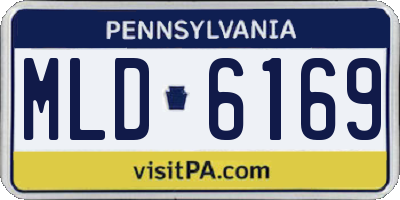 PA license plate MLD6169