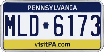 PA license plate MLD6173