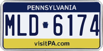 PA license plate MLD6174