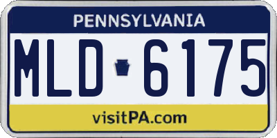 PA license plate MLD6175