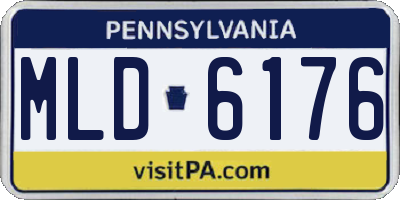 PA license plate MLD6176