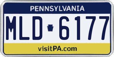 PA license plate MLD6177