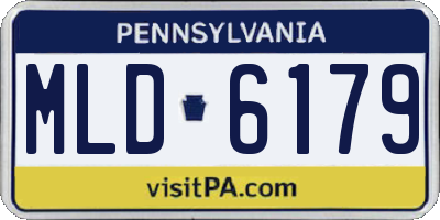 PA license plate MLD6179