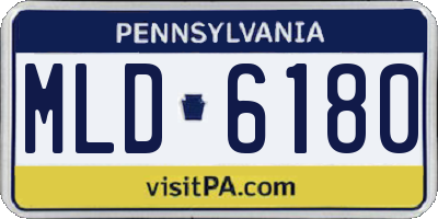 PA license plate MLD6180