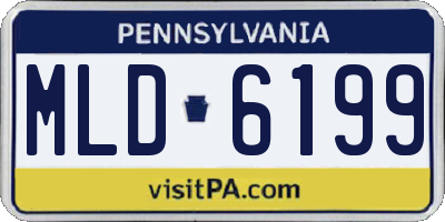PA license plate MLD6199