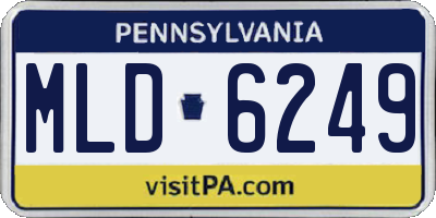 PA license plate MLD6249