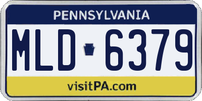 PA license plate MLD6379