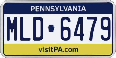 PA license plate MLD6479
