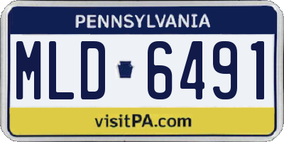 PA license plate MLD6491