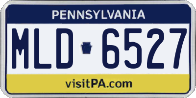 PA license plate MLD6527