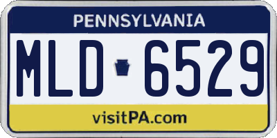 PA license plate MLD6529