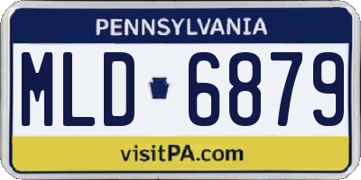 PA license plate MLD6879