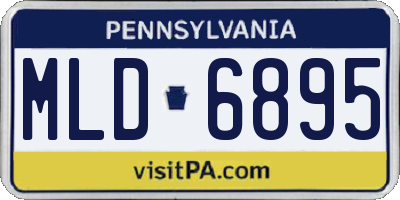 PA license plate MLD6895