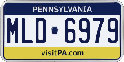 PA license plate MLD6979