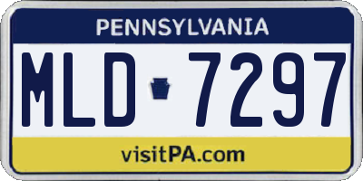 PA license plate MLD7297