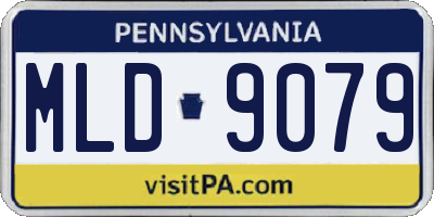 PA license plate MLD9079
