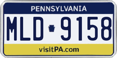 PA license plate MLD9158