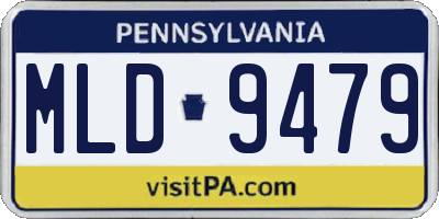 PA license plate MLD9479