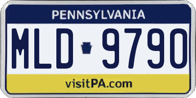 PA license plate MLD9790
