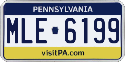 PA license plate MLE6199