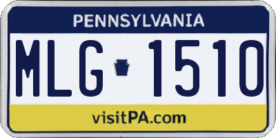 PA license plate MLG1510