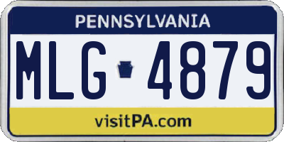 PA license plate MLG4879