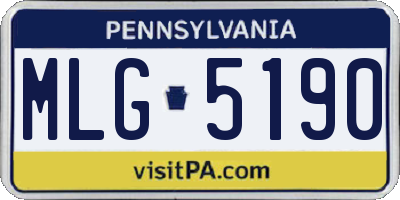PA license plate MLG5190