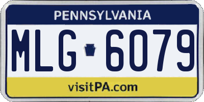 PA license plate MLG6079