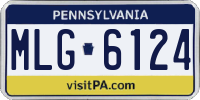 PA license plate MLG6124