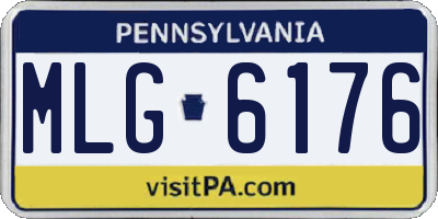 PA license plate MLG6176