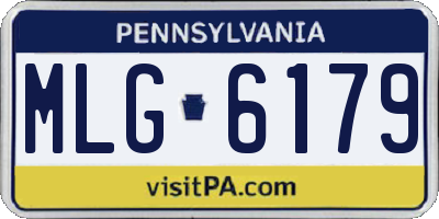 PA license plate MLG6179
