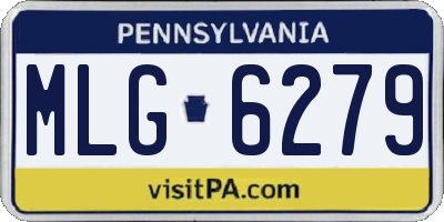 PA license plate MLG6279