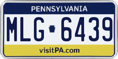 PA license plate MLG6439