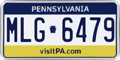 PA license plate MLG6479