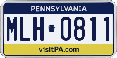 PA license plate MLH0811