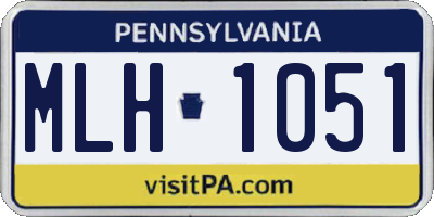 PA license plate MLH1051