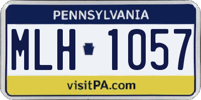 PA license plate MLH1057