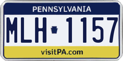 PA license plate MLH1157