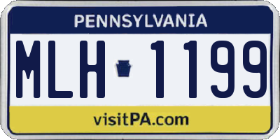 PA license plate MLH1199
