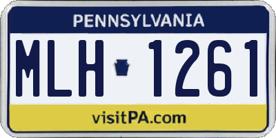 PA license plate MLH1261