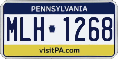 PA license plate MLH1268