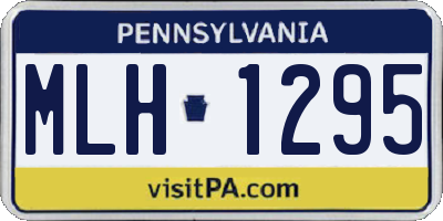 PA license plate MLH1295