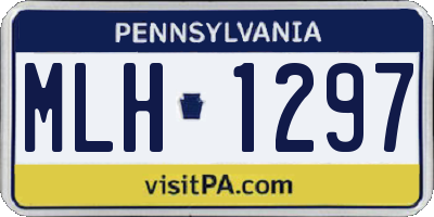 PA license plate MLH1297