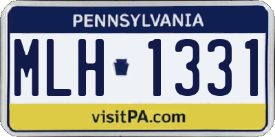 PA license plate MLH1331