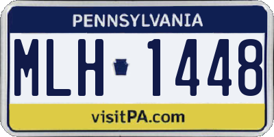 PA license plate MLH1448