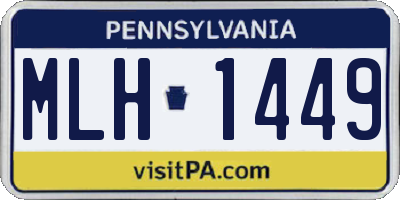 PA license plate MLH1449
