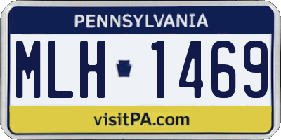 PA license plate MLH1469